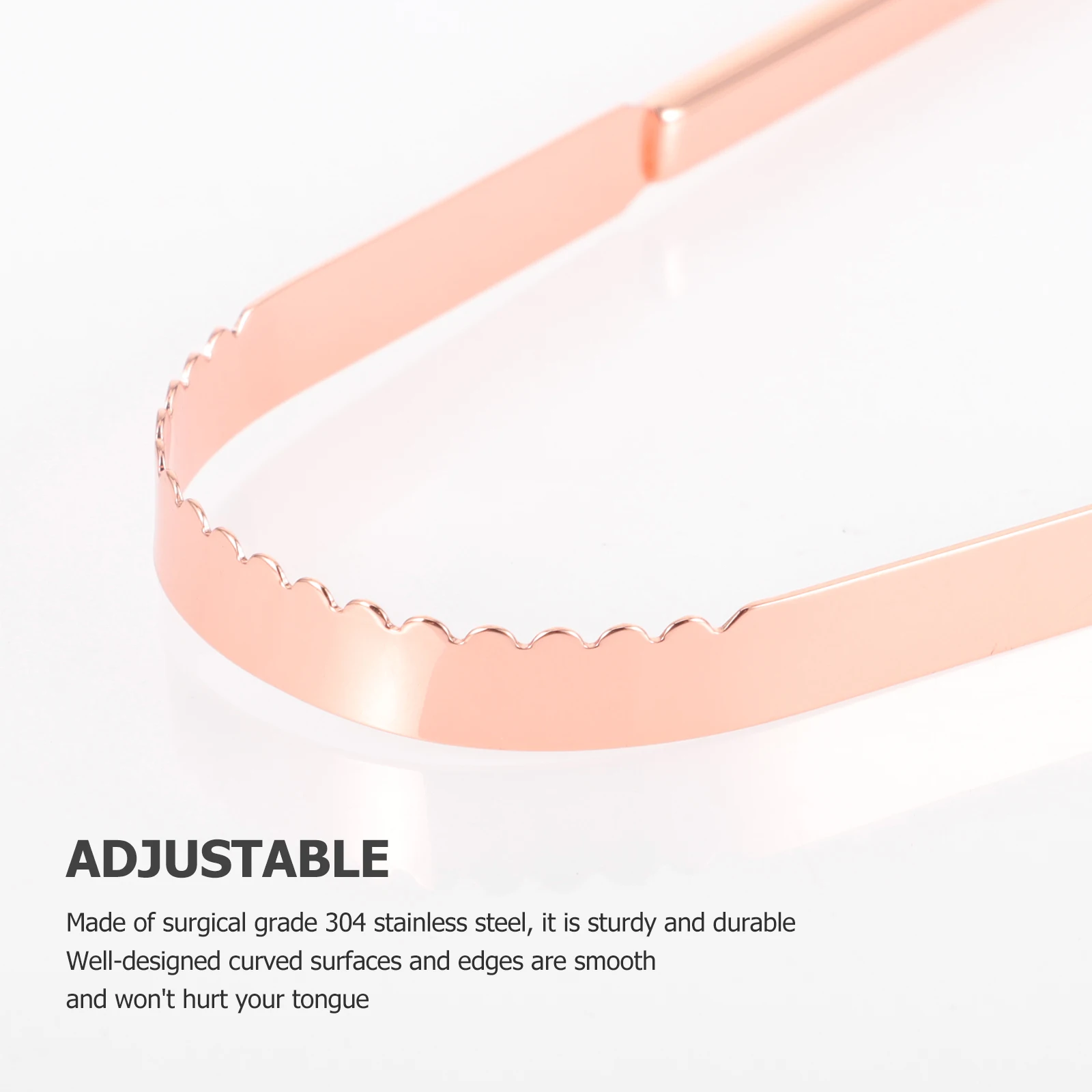 

2pcs Scraper Stainless Steel Cleaning Tools for Adults Handheld Gold Oral Care Supplies Metal Scrape Portable Breath