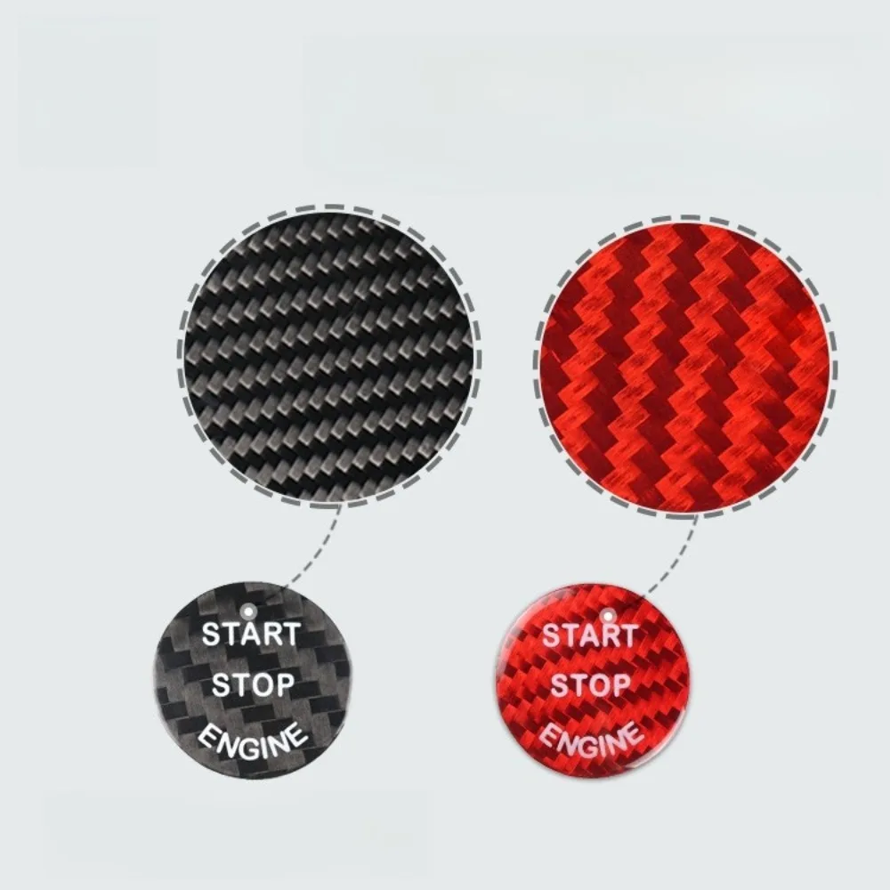 For BMW F20 F21 Real Carbon Fiber Push Button Start Ignition Switch Trim Panel Sticker Car Interior Styling Accessories Set Kits view 4