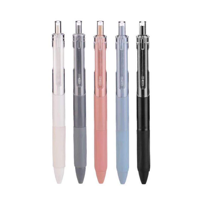 5/10Pcs Creative Pressing Gel Pen Kawaii Quick-drying Pen Smooth Writing Neutral Pens School Supplies Student Stationery