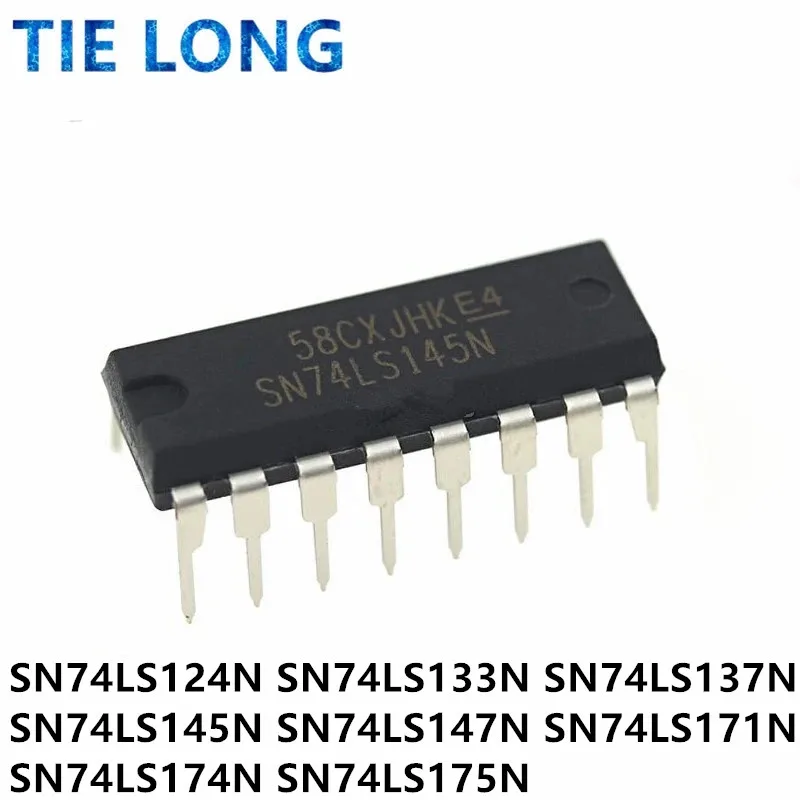 10pcs SN74LS124N SN74LS133N SN74LS137N SN74LS145N SN74LS147N SN74LS171N SN74LS174N SN74LS175N DIP16 vanxy digital logic chips