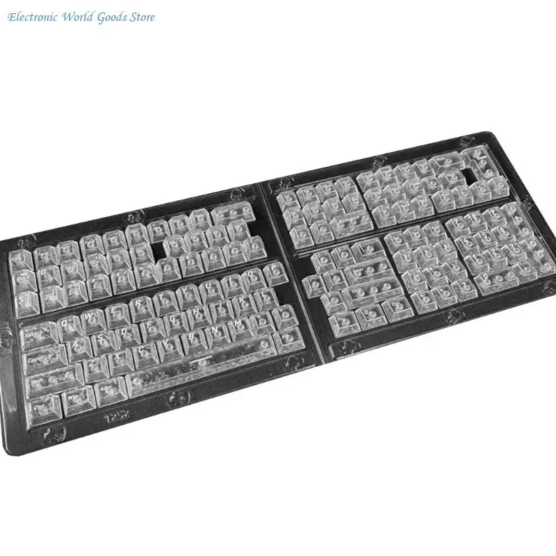 A3PD Durability PBT Keycaps Featuring Carbon Fiber Texture And Clear Backlight Lettering For Mechanical Keyboards