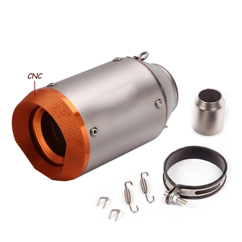 Universal Motorcycle Exhaust CNC Carbon Fiber Escape 51MM Muffler For Kawasaki Z900 FZ6 RC390 S1000XR 703RR 368G XO-1 R25  NK800