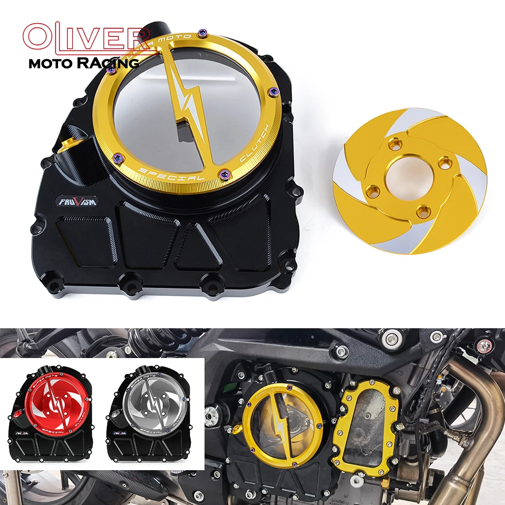 Engine Clear Clutch Cover For Benelli BN600 TNT600 BJ600 BJ600GS BJ600I BN TNT BJ 600 Chain Guard Front Sprocket Cover