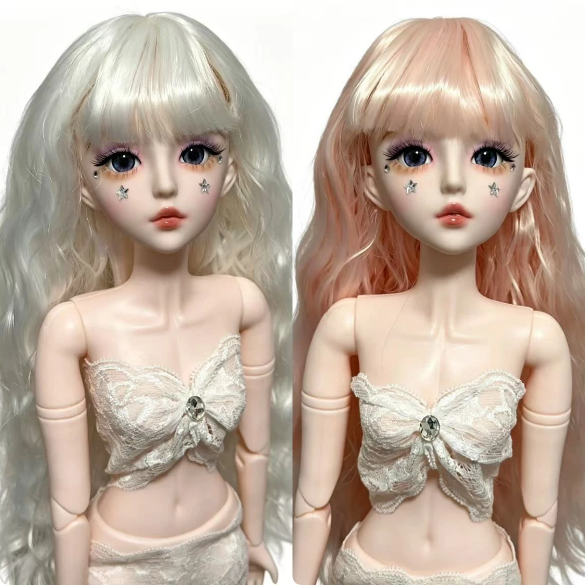 Handmade Makeup 1/3 BJD Doll Female 60cm Doll 18+ Adult Collectible Doll with Wig Eyes