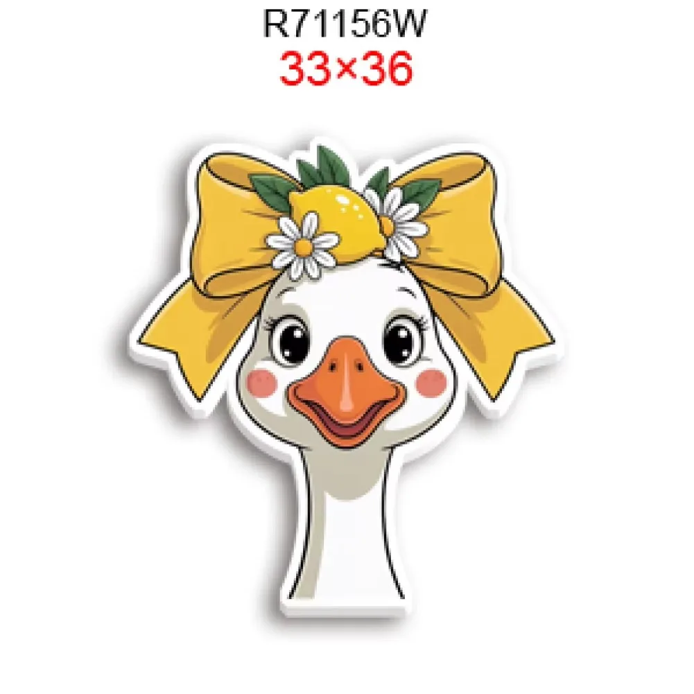 Porch Goose Outfits 10pcs/lot Spring Resin Planar Transparent Glitter Acrylic Flatback for Hair Bow Keychains Badge Handmade Cra