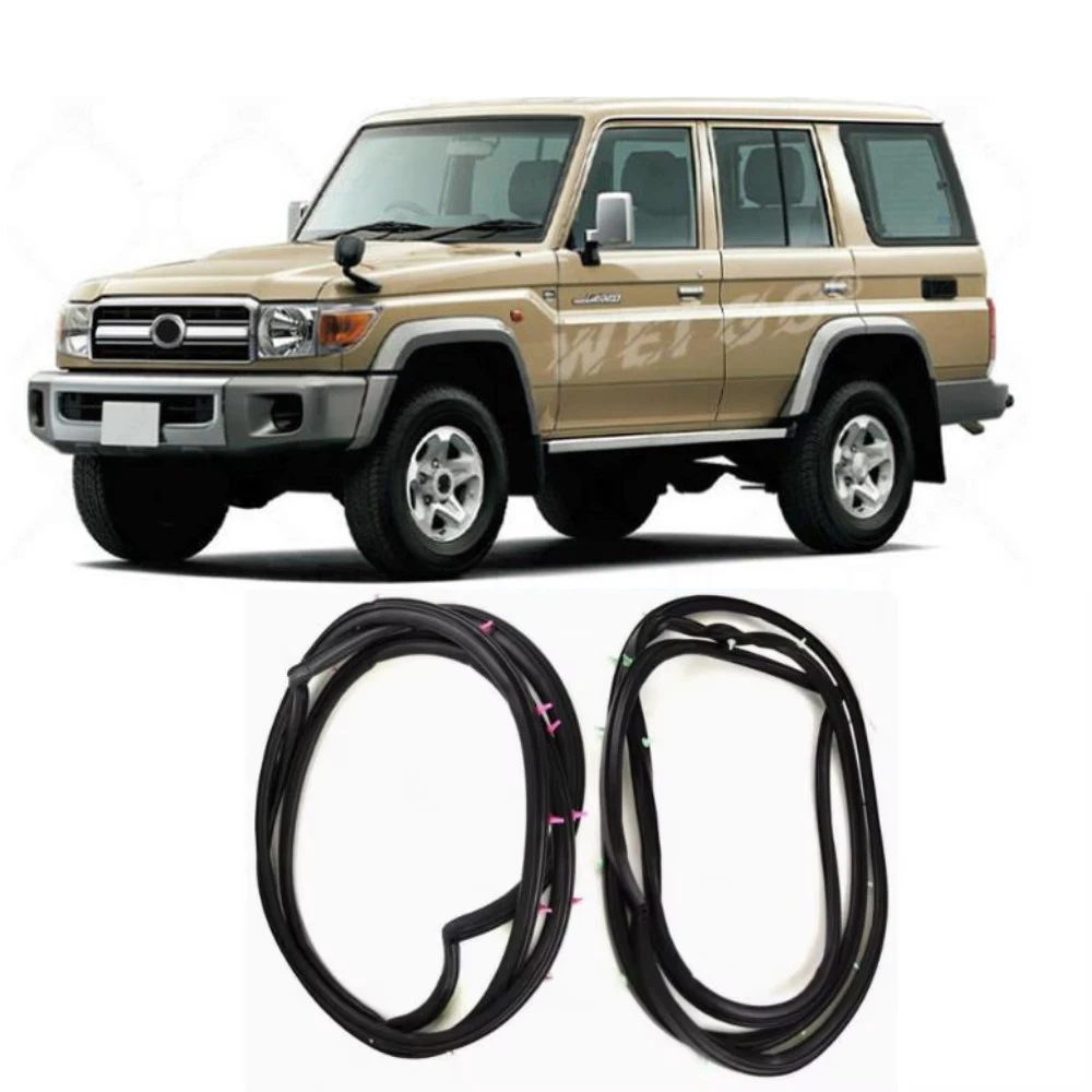 4 Door L or R Weatherstrip Rubber Seal for Land Cruiser 70 2006-2027 LC70/75/76/79 FJ75 HZJ75 67862-60020 NOT FIT 2 Door Short