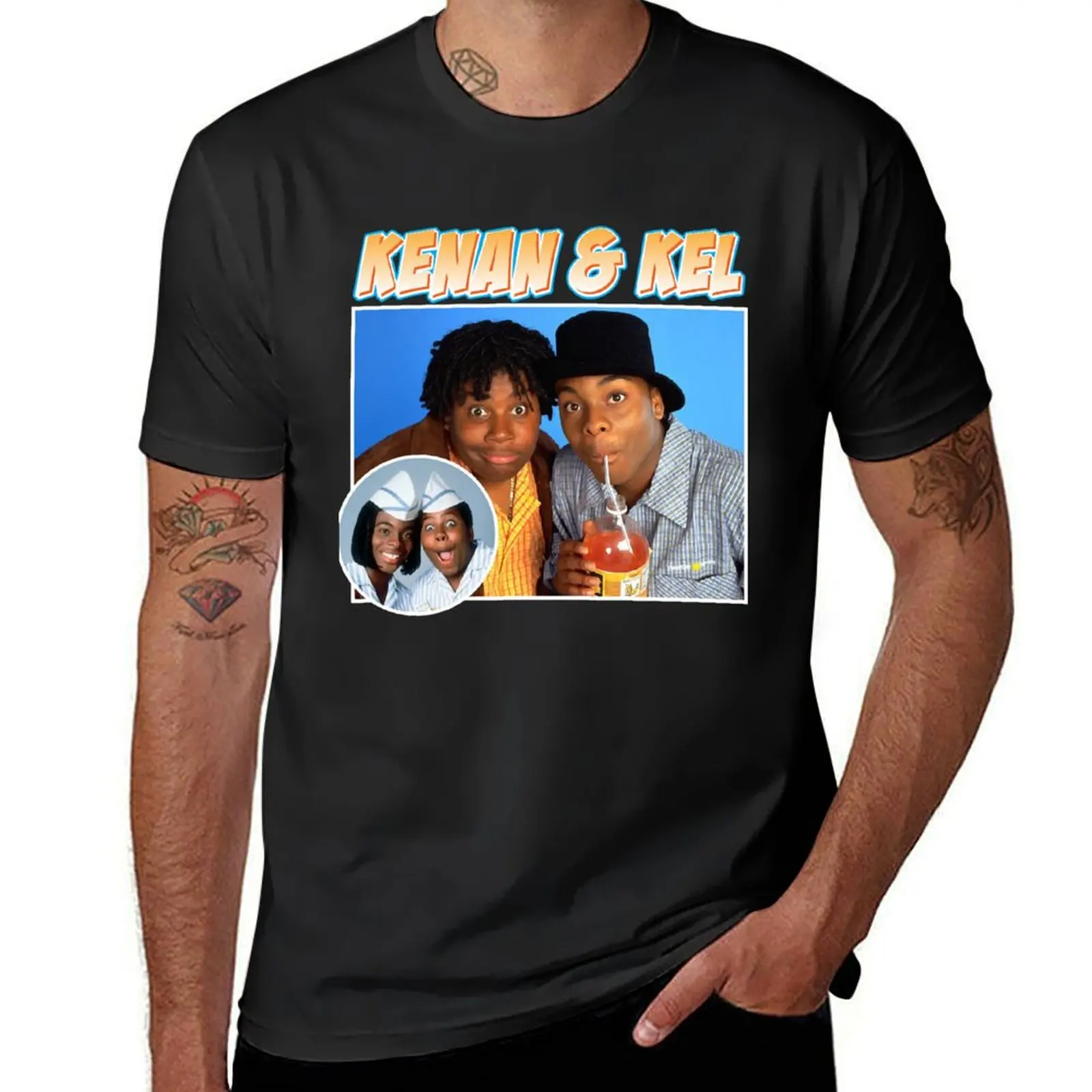 Kenan Kel Montage T-Shirt Short sleeve tee hippie clothes aesthetic clothes sweat t shirt men