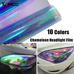 Car Sticker Chameleon Car Lamp Film Vinyl Wrap For Headlight Tail Light Color Change Waterproof Anti-scratch Auto Accessories