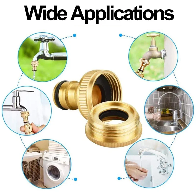 Universal Kitchen Tap Adapters Thread Faucet Quick Connector Garden Irrigation Watering Hose Extender Water Pipe Joints Fittings