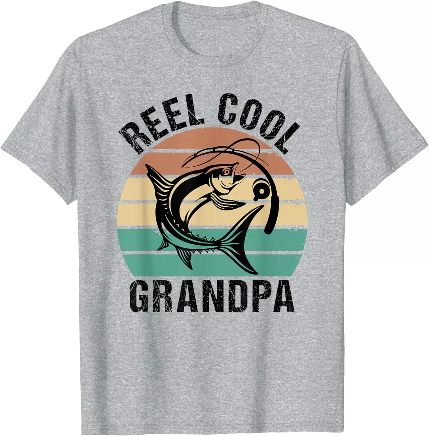 Reel Cool Grandpa Funny Gifts Love Grandpa Unisex Cotton T-Shirt