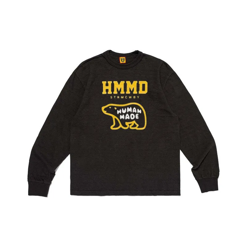 2026 Human Made L/S Tee Relaxed Fit Couple Matching Casual Streetwear Top