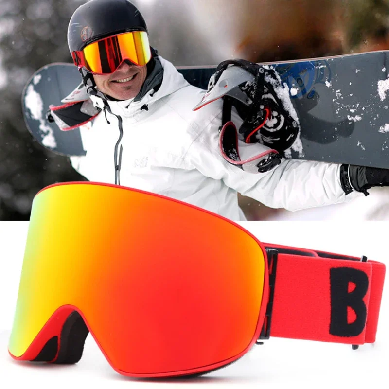 

Be Nice Cylindrical Coating Ski Goggles Double Layer Anti-Fog Adult Goggles