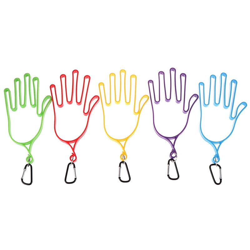 Golf gloves rack golfer tool plastic golf gloves holder rack with key buckle