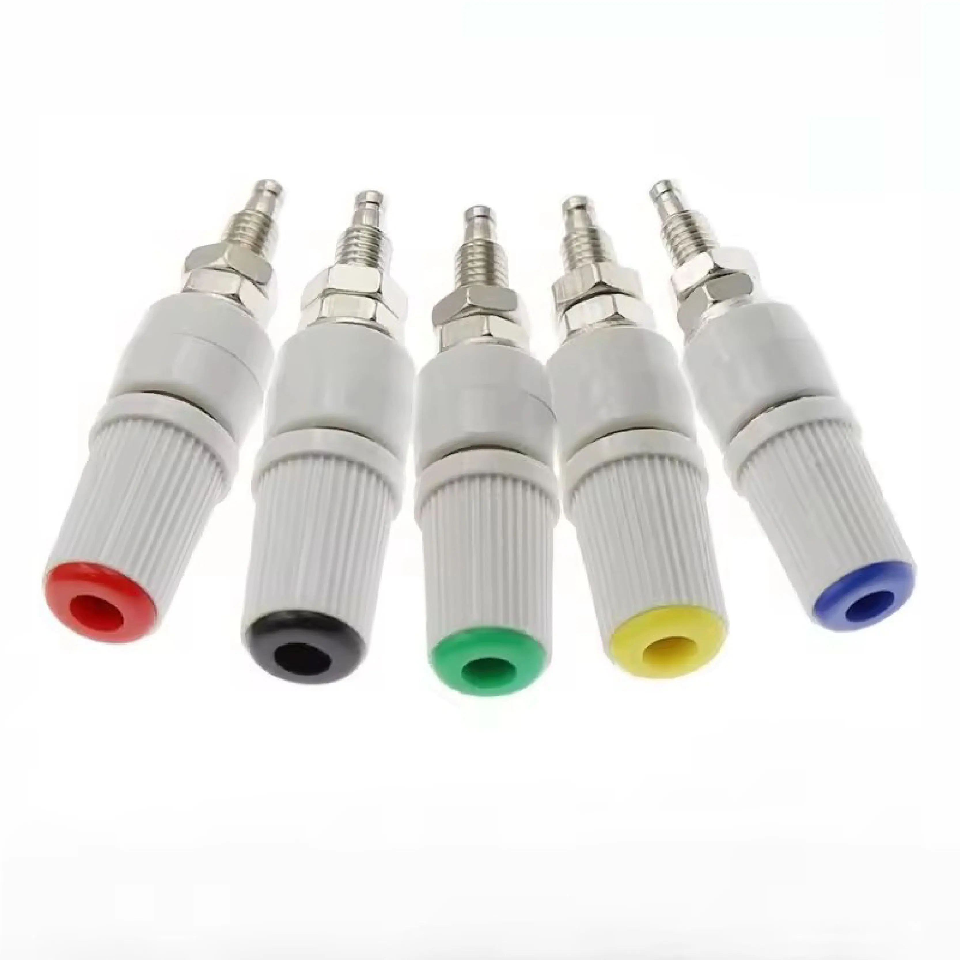 5mm 30A High Current Banana Socket Wiring Terminal Grounding Post Plug M5×48mm Copper Terminal