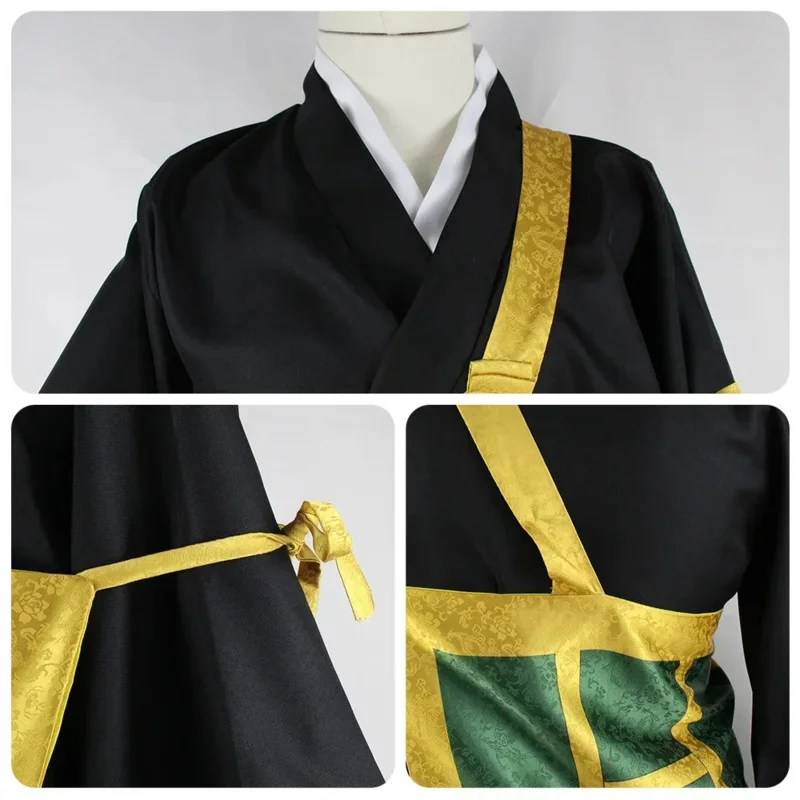 Nuovo ★   Jujutsu Kaisen Geto Suguru Cosplay Kimono nero blu Uniforme scolastica Anime Vestire Costume di Halloween ★   2025 qi ☆