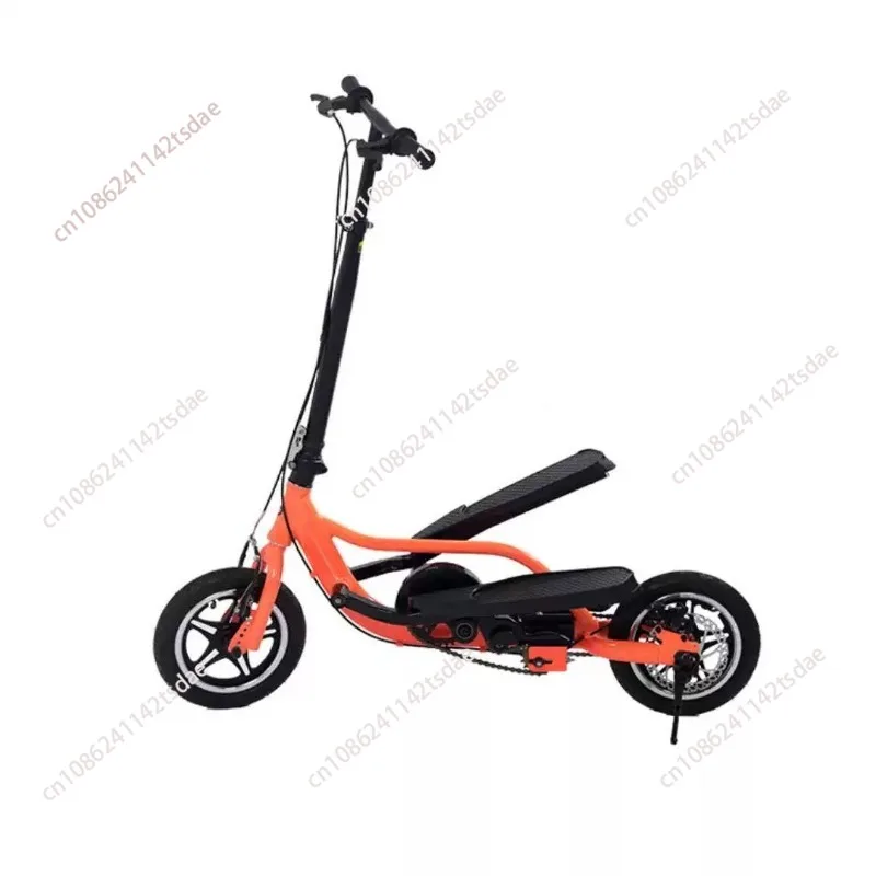 12 Inch Folding Pedal Scooter, Aluminum Alloy Frame with Disc Brake & Pneumatic Wheel