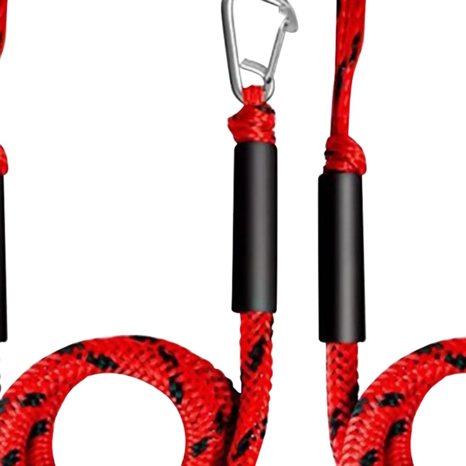 2 Pieces Bungee Dock Line Boat Ties Tie Down Ropes with Clip Portable Fittings with Loop 4ft for Watercraft Boat