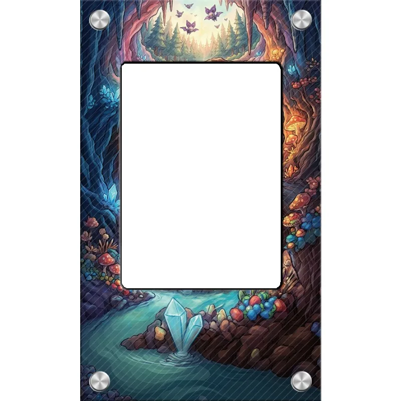 Art Display for Pokemon  Noibat Card PTCG Keychain Anime Game Collectibles Anime Merchandise Acrylic Protective Case Toys Gift