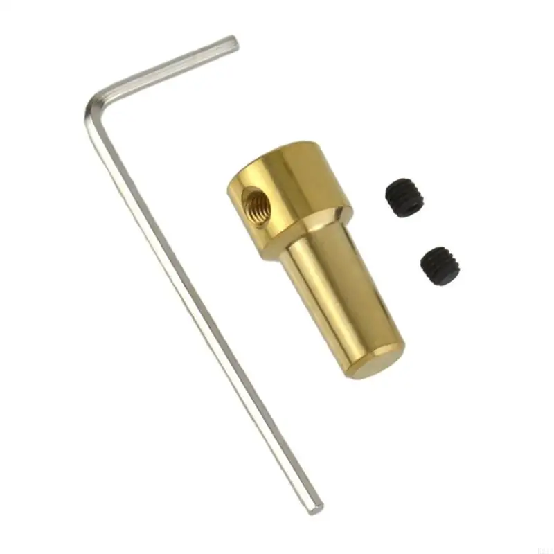 Practical 3.17mm Collet Sleeve Brass Component Motor Shafts Adapter For JTO Base Enhanced Stability Power Tool Accessory 