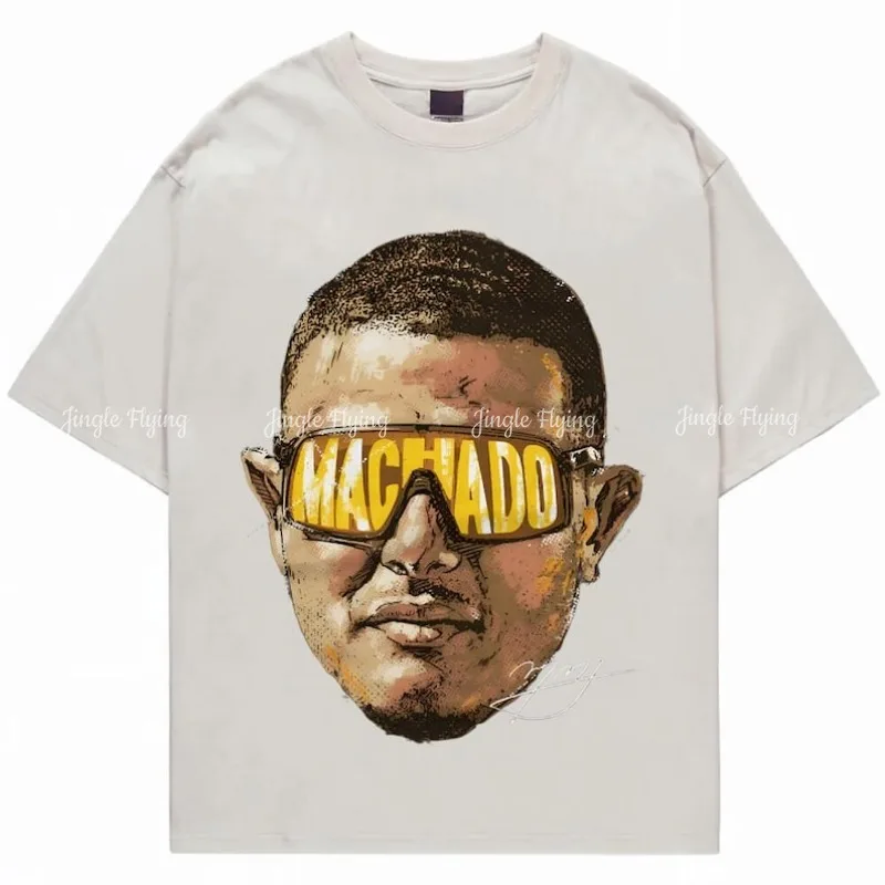 Vinatge 90s Manny Machado Bootleg Camiseta retrô San Diego Team Baseball Merch Tee