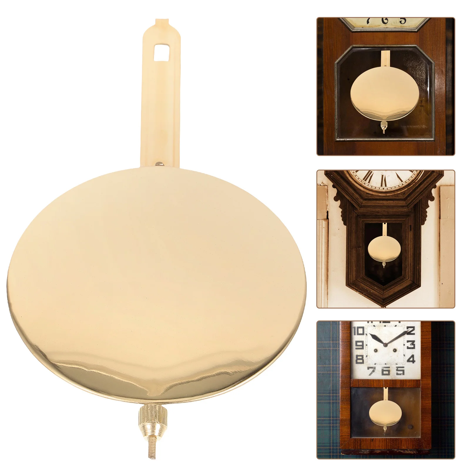 

Clock Pendulum Metal Replacement for Wall Clocks Professional Accessory Reasonable Structure Classic Color Fits Various Decor