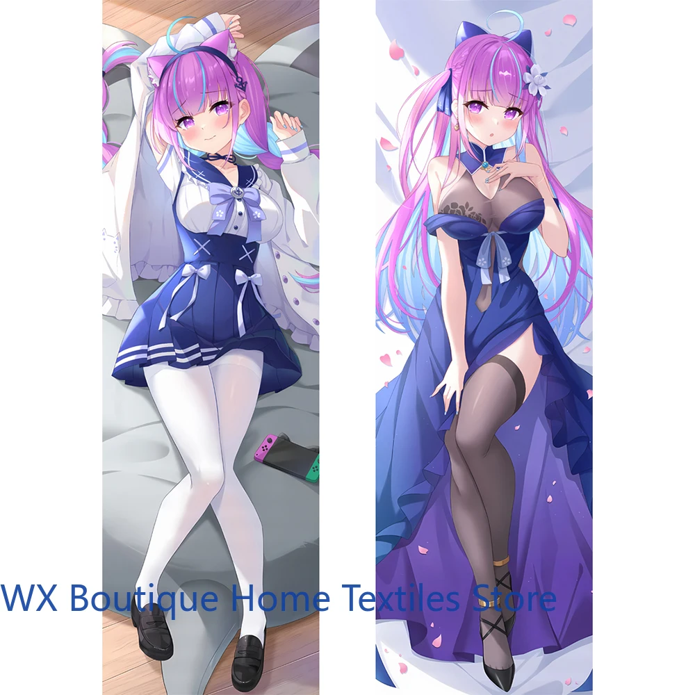 

Dakimakura Anime VTuber Minato Aqua Cute Pillow Cover Sleeping Pillowcase Otaku Sleeping Cushion Cover