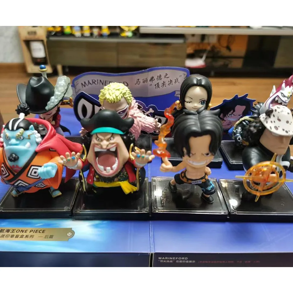 8 Figuras de Anime One Piece, Muñecos Coleccionables, Lindos Personajes como Luffy, Oka, Shichibukai, Ace, Boa Hancock, Jinbe, Juego Completo, Gran Venta