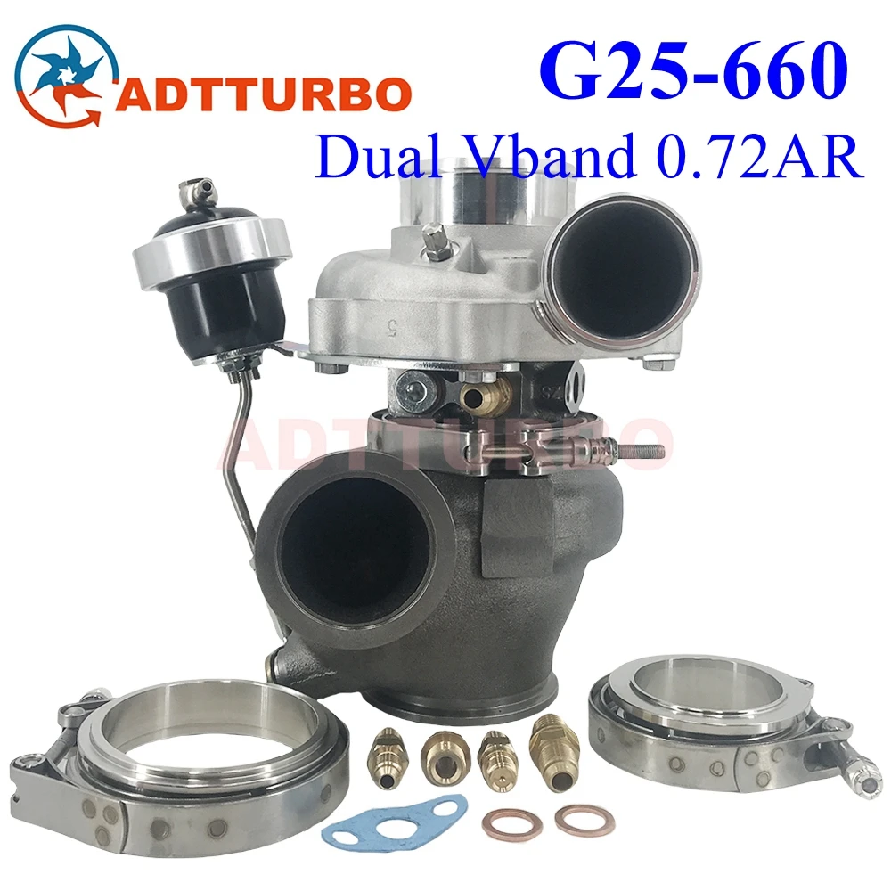 

G25-660 Turbo Ball Bearing G25 54mm for Garrett Turbocharger Turbine 877895-5006s (A/R 0.72 Doul V Band) Standar Rotation