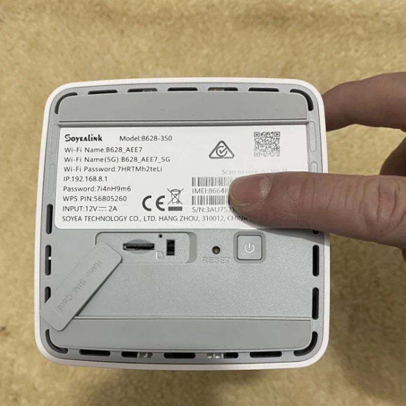 Imagem -02 - Soyealink-cubo do Roteador Wifi 4g Lte Cat12 até 1200mbps 2.4g 5g Ac1200 Lte B628350