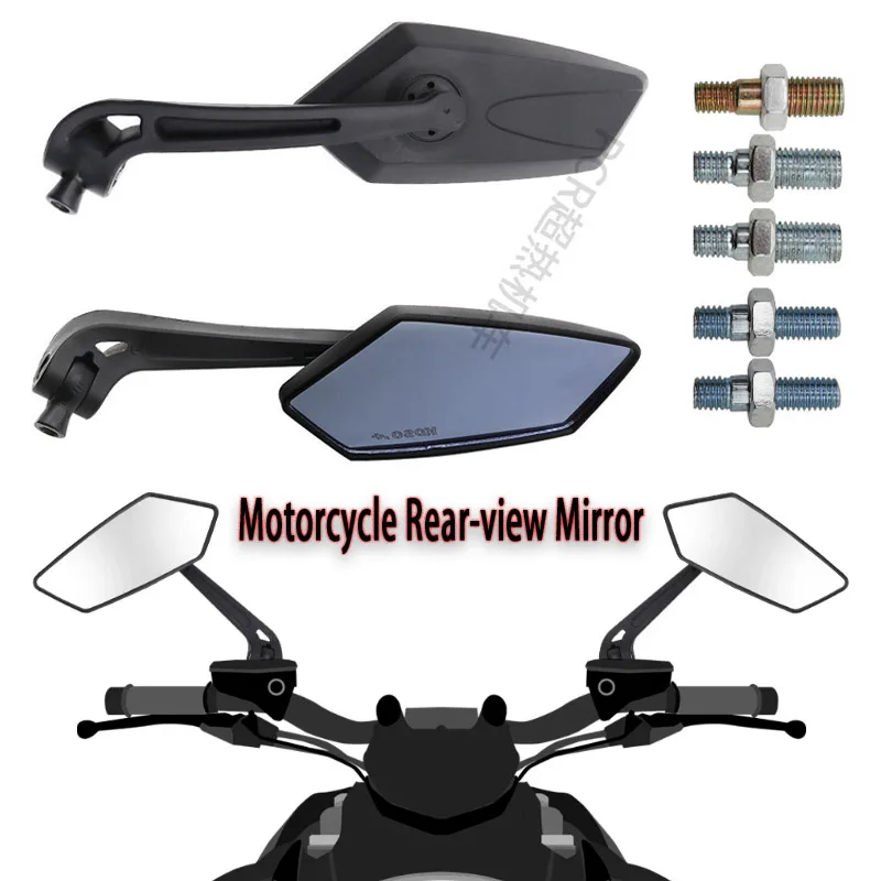 Motorrad-Modifikation Rückspiegel KOSO 360 °   Verstellbarer Weitwinkel-Umgekehrter Rückspiegel, universell für Fahrräder