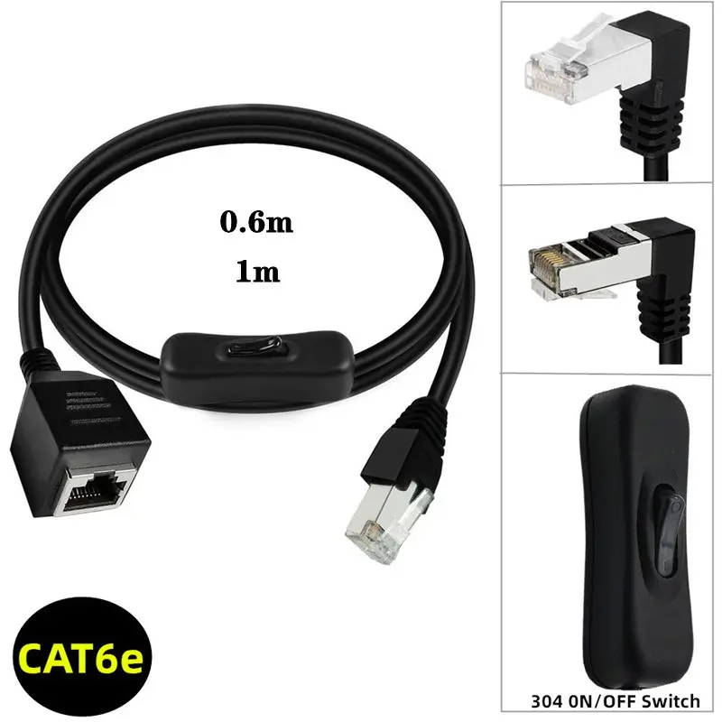 

Кабель-удлинитель Gigabit Cat6e, совместимый с Cat5 Cat5e