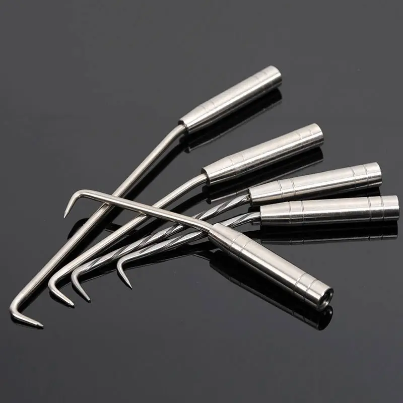 Thread Rebar Tie Wire Twister with Hook Stainless Steel Flexible Rotation Hand Binding Steel Bars Hand Tool Construction Hook