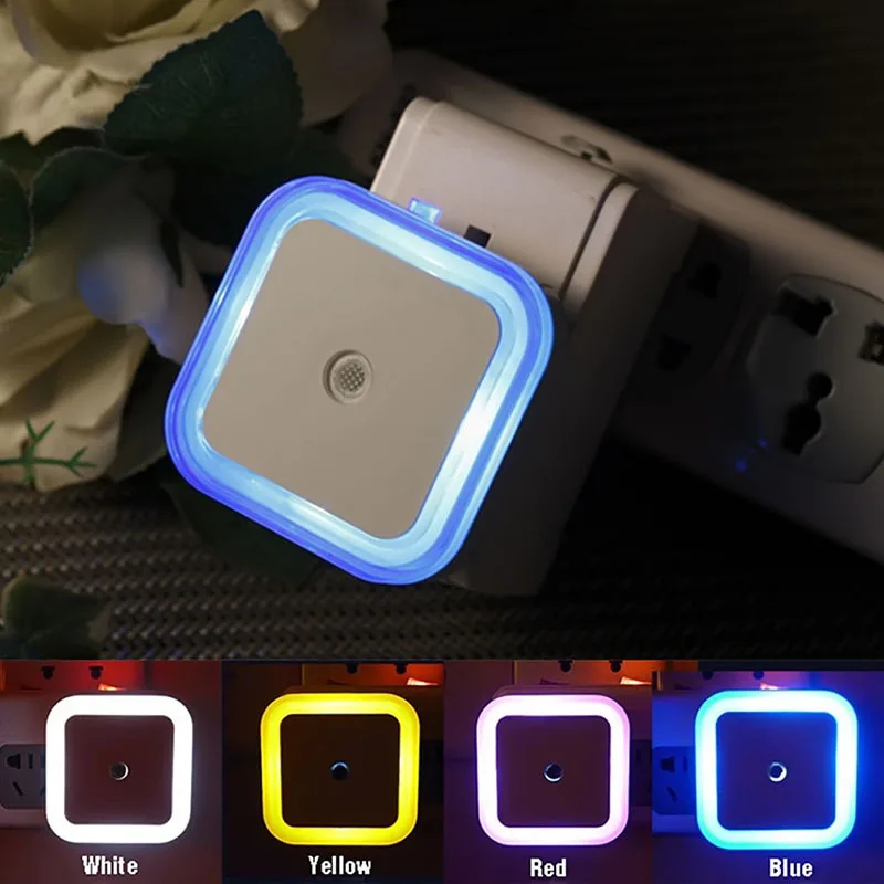 Luz LED nocturna para el hogar ZK30, minilámpara cuadrada y redonda con Sensor de Control de 110V y 220V para niños, iluminación para sala de estar y dormitorio