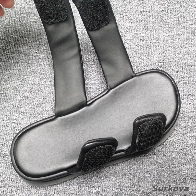 2023Summer New Round Toe Sandals Small Sheepskin Casual Slippers Hook Slip-On Leather Thick Sole Open Toe Sandals Women's Flats