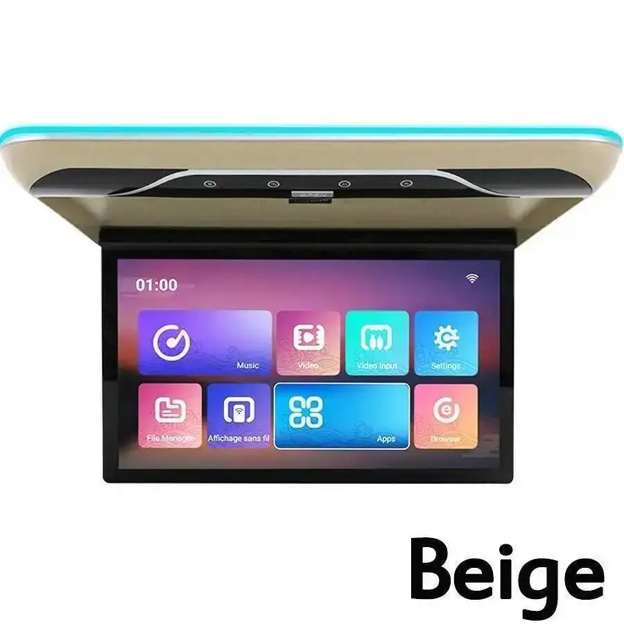 17.3inch screen HDMI Multimedia Video Player Car WIFI USB Roof Ceiling Monitor Android 13 Universal For Dodge Journey CUV Screen