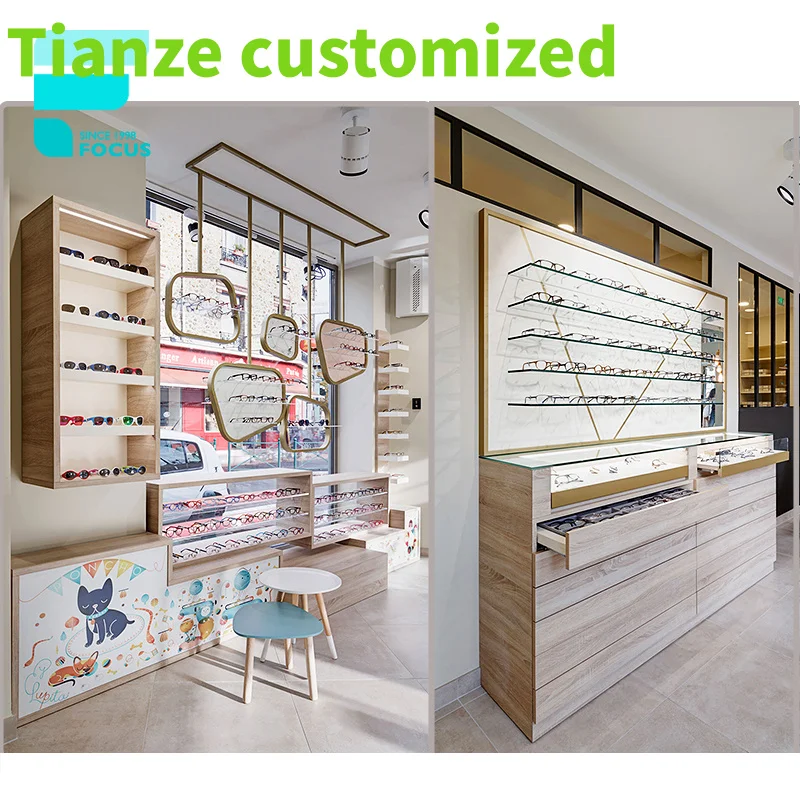 

Customized-Professional Designers Customized Sunglasses Display Rack Showcase Optical Shop Furniture Design