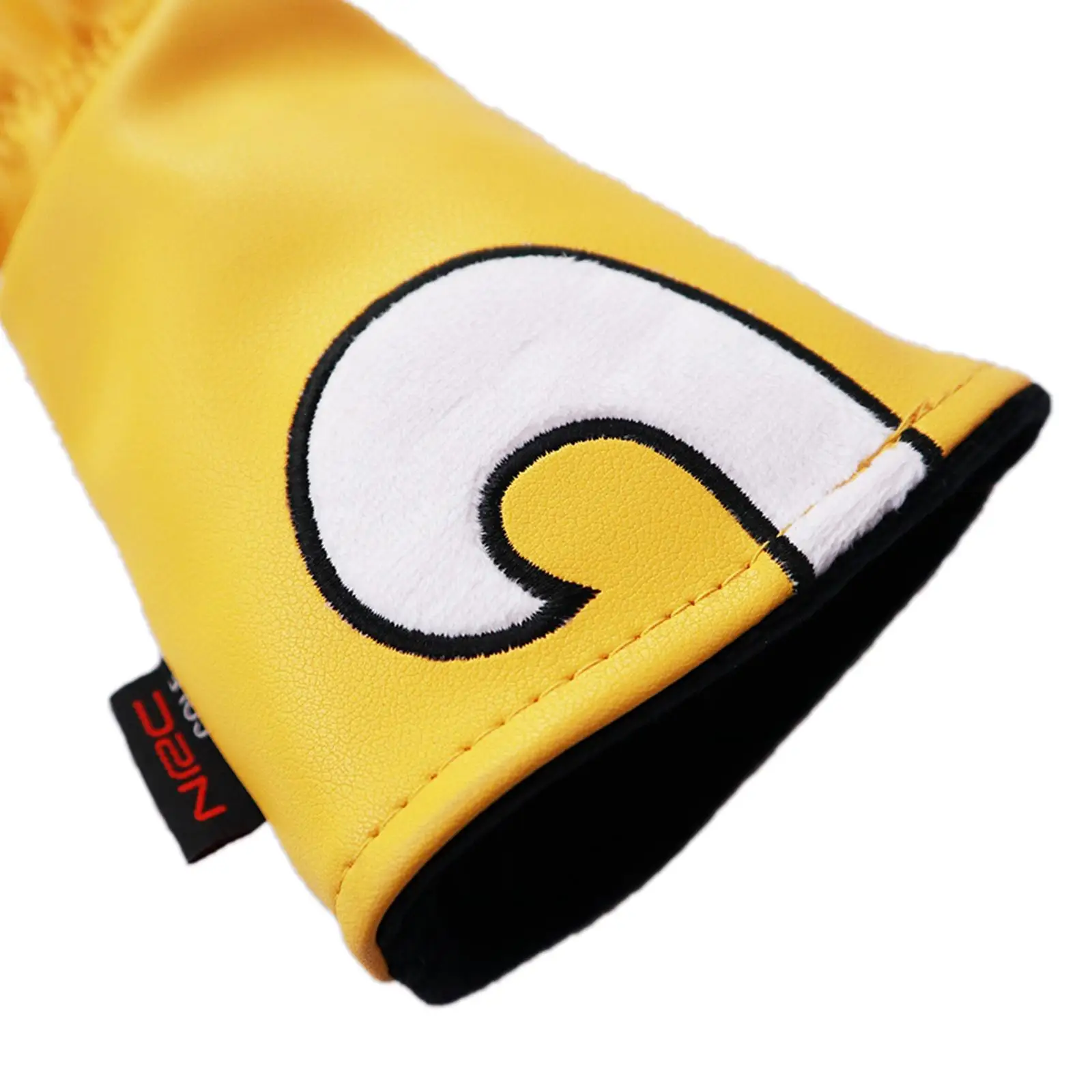 4xGolf Driver Head Cover PU Leather 400cc Woods Stylowy ochraniacz z numerem. Tag UT Yellow