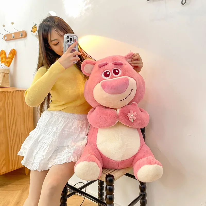 

50cm Cartoon Disney Toy Story Lotso Plush Toy Kawaii Sakura Lots-o'-Huggin' Bear Soft Stuffed Doll Cute Bed Sleep Pillow Gift