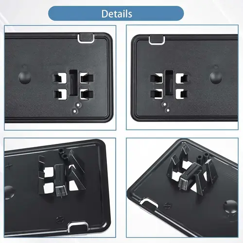 Imagen 2 del producto Soporte de placa de matrícula delantera y almohadillas protectoras de parachoques delantero para Ford F150 2018 2019 2020 accesorios de parachoques Traverse