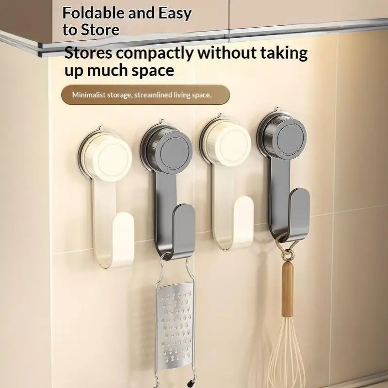 Suction Cup Rotating Pot Lid Holder Wall Mounted No Drill Cutting Board Storage Rack Carbon Steel For Kitchen Organizer