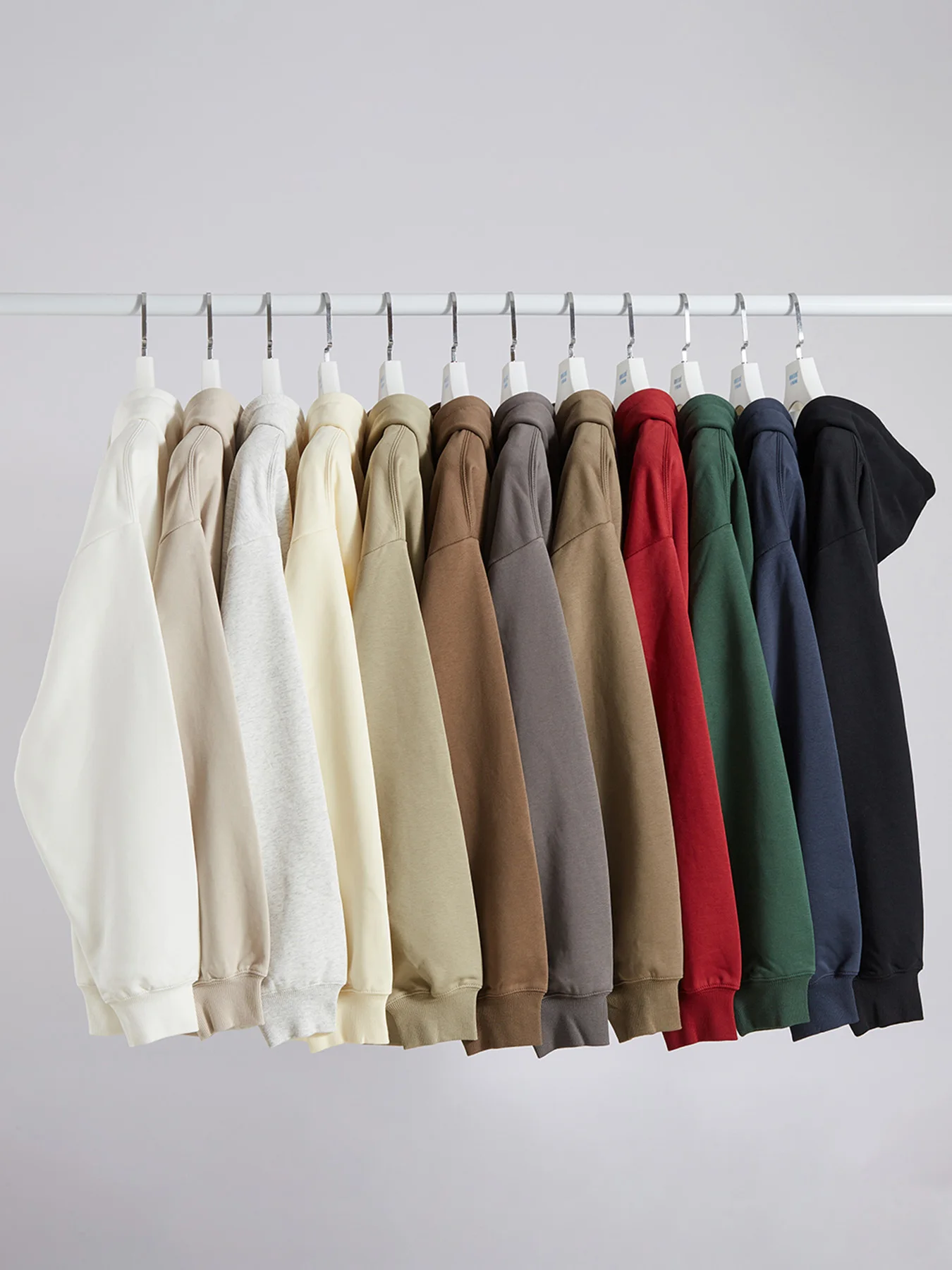 Sycpman 330 Grams Loose Zippered Hoodie for Men and Women Autumn Couple Solid Casual Hoodies Streetwear