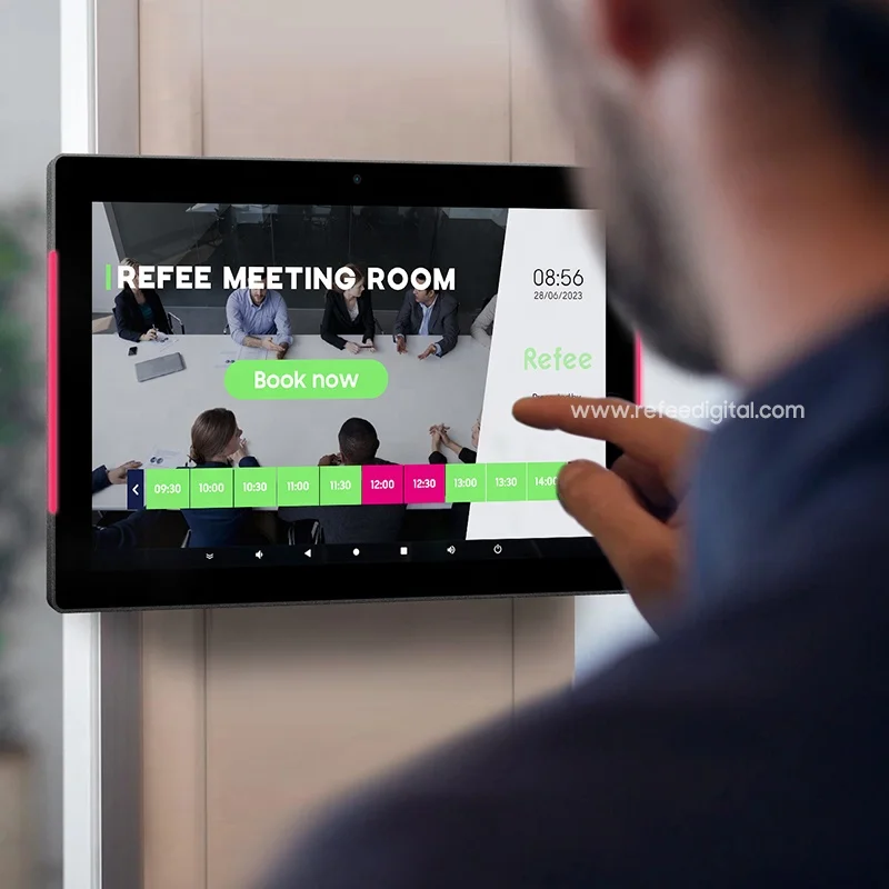 

10 13.3 15.6 Inch Business Conference Display Meeting Room Touch Screen PoE Wi-Fi LED Surrounding Wall Mount Android Tablet New
