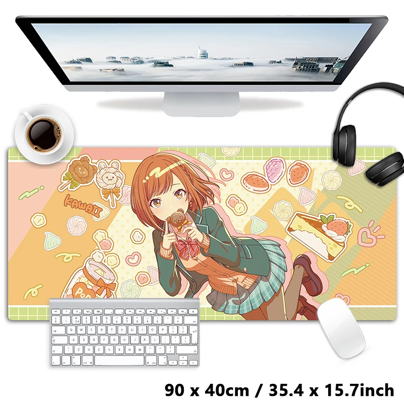 Nightcord de Kanade Mafuyu Ena Mizuki Mouse pad Table Mat Gaming XXL Anime Mousepad Keyboard Carpet Desktop Mat