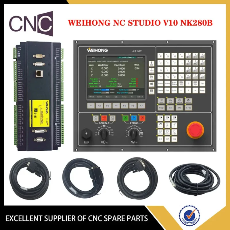 Weihong nc studio v10 nk280b 3 4-axis engraving machine integrated CNC system Lambda 21e connection board supports bus drive