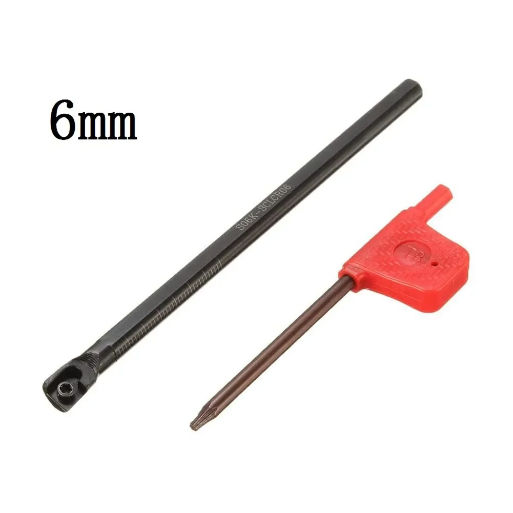 Tool SCLCR06 Lathe SCLCR06 Lathe Tool Metal Newest Practical 6/7/8/10mm Turning Tool Bar Wrench CCMT060204-HM Insert