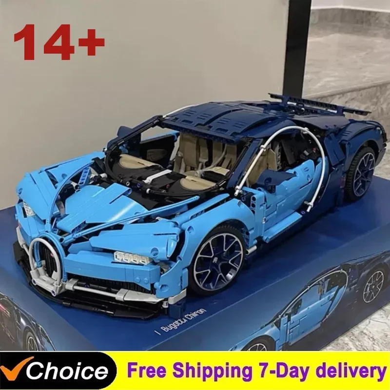 

Совместимый 42083 супер спортивный гоночный автомобиль, 3599 шт., набор строительных блоков, игрушки для детей, подарочные кирпичи