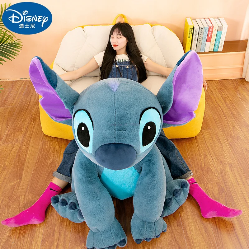 

Disney Giant Size Lilo&Stitch Plush Stuffed Doll Cartoon Kawaii Animal Couple Sleeping Pillow Softmaterial Toy For Children Gift