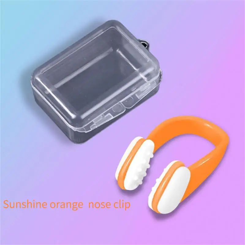 Clip per naso da nuoto tappi per le orecchie in Silicone morbido nuotatore Clip per naso Unisex accessori per il nuoto impermeabili per bambini