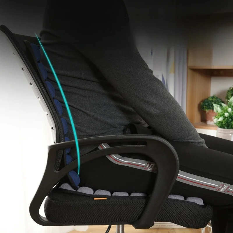 Polyurethane Spandex Fabric Air Cushion Slow Rebound Foam Butt Support Pad Pressure Release Seat Mat For Long Sitting