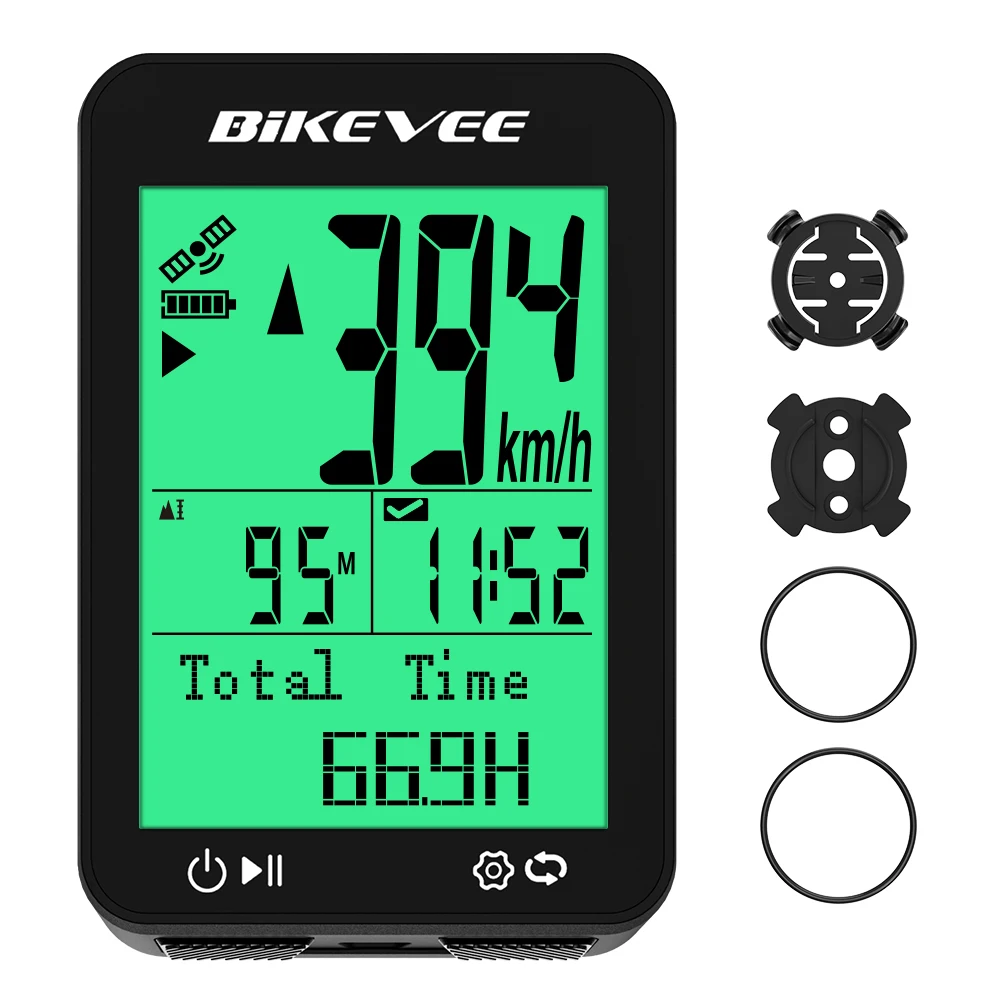 Drahtloser GPS-Fahrradcomputer, wasserdichte Messung, Positionierung, Tachometer, Kilometerzähler, Tracker mit Ständer für Mountain Road Cycling